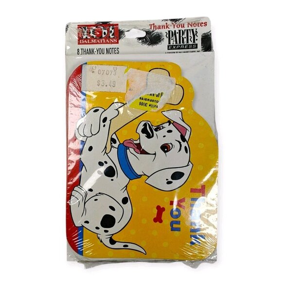 NEW Vintage 101 Dalmatians Thank You Notes w/Envelopes 8-Pack Hallmark Disney - Picture 1 of 4